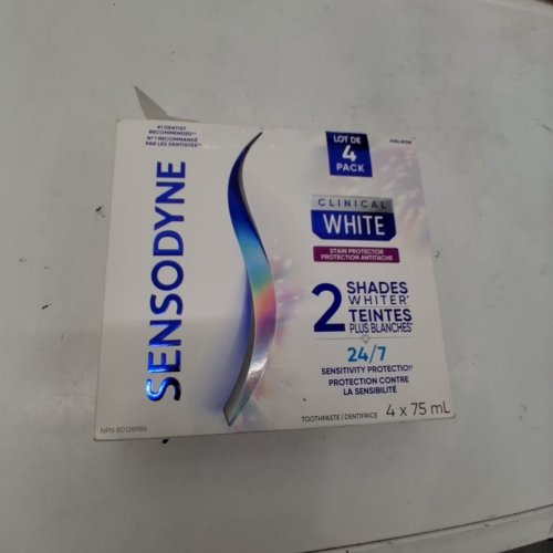 4PK SENSODYNE CLINICAL WHITE STAIN PROTECTOR TOOTHPASTE - 75ML EACH image 2