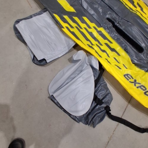 INTEX EXPLORER K2 2-PERSON INFLATABLE KAYAK WITH ALUMINUM OARS - YELLOW image 7