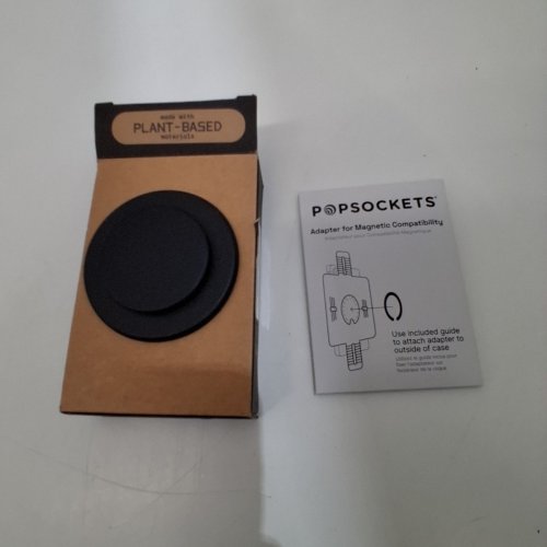 POPSOCKETS MAGNETIC POPGRIP AND STAND FOR MAGSAFE WITH ADAPTER - BLACK image 2