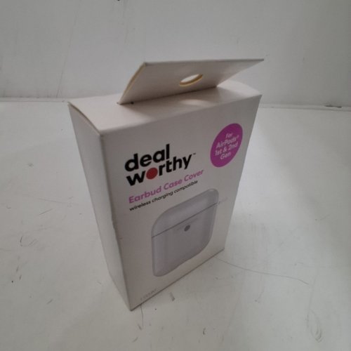 DEALWORTHY EARBUD CASE COVER FOR APPLE AIRPODS (1ST AND 2ND GEN) - CLEAR image 2