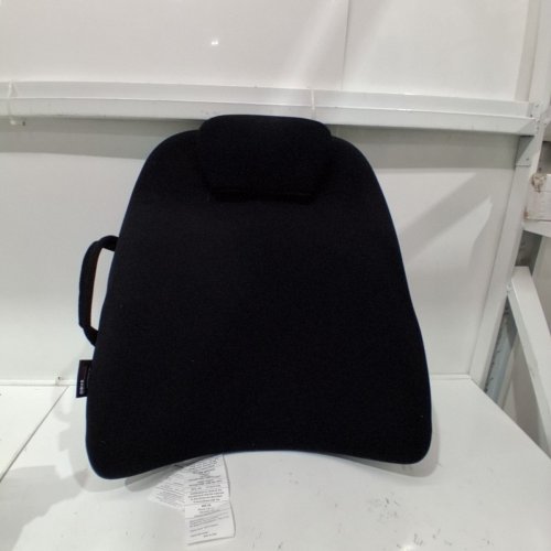 OBUSFORME PORTABLE WIDEBACK PADDED BACKREST SEAT CUSHION & LUMBAR SUPPORT PILLOW - 22" X 19" - BLACK (MODEL: WB-BLK-CBC) image 2