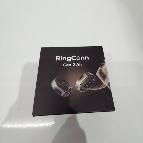 RINGCONN GEN 2 AIR ULTRA-THIN SMART RING WITH BLUETOOTH COMPANION APP - SIZE 10 - WORKS WITH ANDROID AND IOS - IP68 WATERPROOF - DUNE GOLD image 2