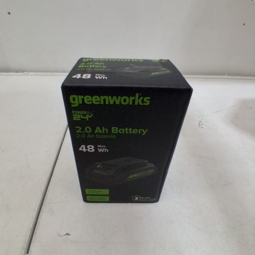GREENWORKS 24V MAX LITHIUM ION BATTERY - 2AH - USB PORT VERSION (MODEL: LB24A020 / BAG708) image 2