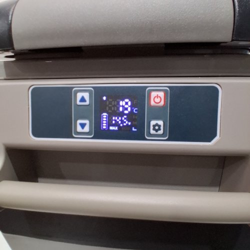 EUHOMY ELECTRIC COOLER CAR REFRIGERATOR WITH BLUETOOTH APP CONTROL - 12V/24V DC - 47QT - BLACK/GREY - (MODEL: CF-45)) image 2