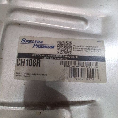 SPECTRA PREMIUM REAR RIGHT FLOOR PAN REPAIR PANEL, PONTIAC,OLDSMOBILE,CHEVROLET/CHEVELLE,BUICK (MODEL: CH108R) image 2