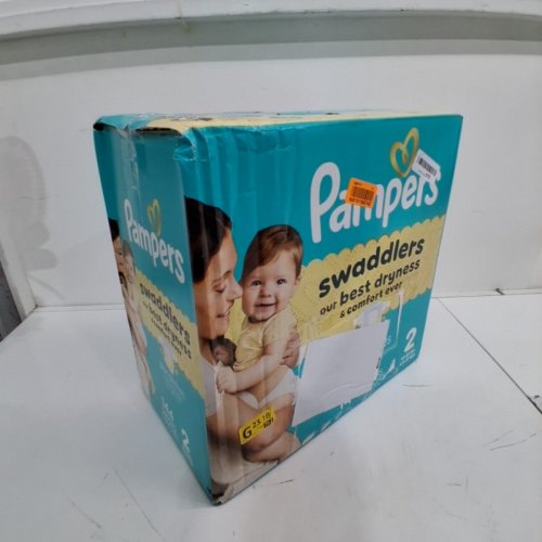 144PK PAMPERS SWADDLERS DISPOSABLE BABY DIAPERS - SIZE 2 (10-22LBS) image 3