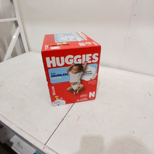 144PK HUGGIES LITTLE SNUGGLERS DIAPERS - SIZE NEWBORN image 2