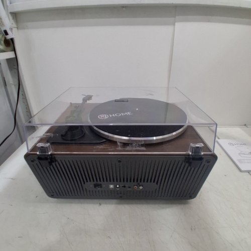 XJ-HOME BLUETOOTH VINYL RECORD PLAYER WITH BUILT-IN SPEAKERS - WOODGRAIN (MODEL: XJ-H01) image 10