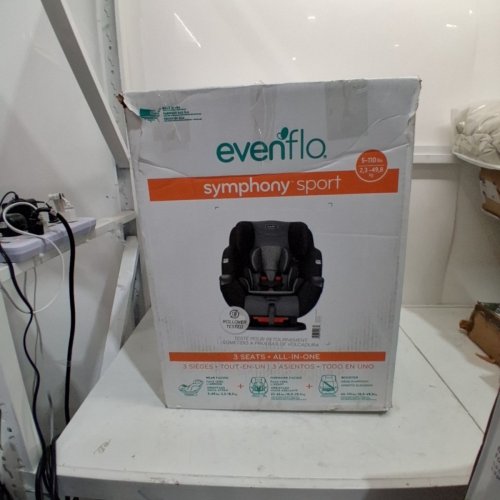 EVENFLO SYMPHONY SPORT 3 IN 1 CAR SEAT INFANT/CONVERTIBLE/BOOSTER - MEDIUM - BLACK SHADOW - (MODEL: 34512335C) image 6