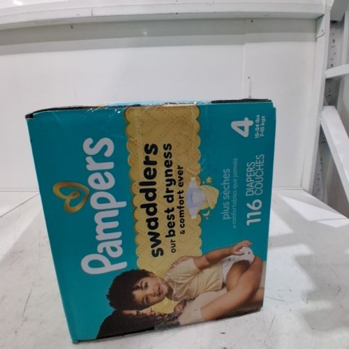116PK PAMPERS SWADDLERS 360 LEAKPROOF DISPOSABLE BABY DIAPERS - SIZE 4 (15LBS- 34LBS)LBS) image 3
