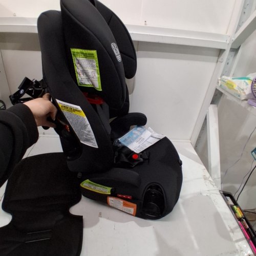 GRACO TRANZITIONS 3-IN-1 HARNESS/HIGHBACK/BACKLESS BOOSTER CAR SEAT - 100LBS MAX/CAP - PROOF/BLACK (MODEL: 2035724) image 6