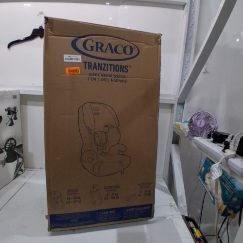GRACO TRANZITIONS 3-IN-1 HARNESS/HIGHBACK/BACKLESS BOOSTER CAR SEAT - 100LBS MAX/CAP - PROOF/BLACK (MODEL: 2035724) image 7