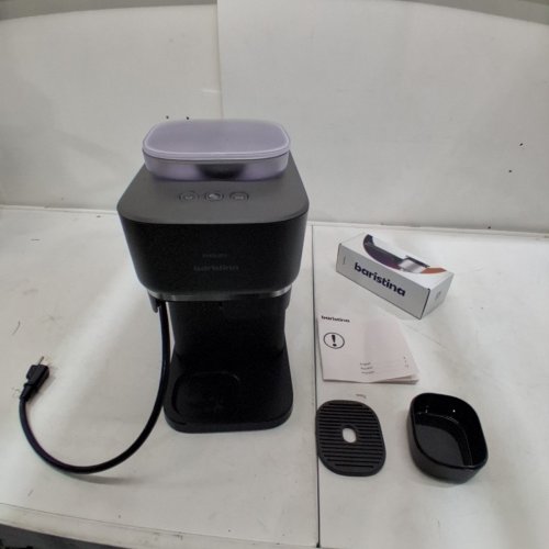 PHILIPS BARISTINA AUTOMATIC ESPRESSO MACHINE WITH BUILT-IN GRINDER - BLACK (MODEL: BAR300/60) image 3