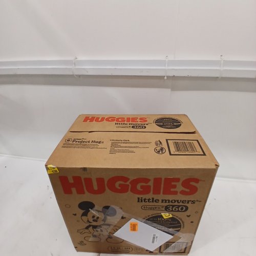 144PK HUGGIES LITTLE MOVERS DIAPERS, SIZE 4 image 3