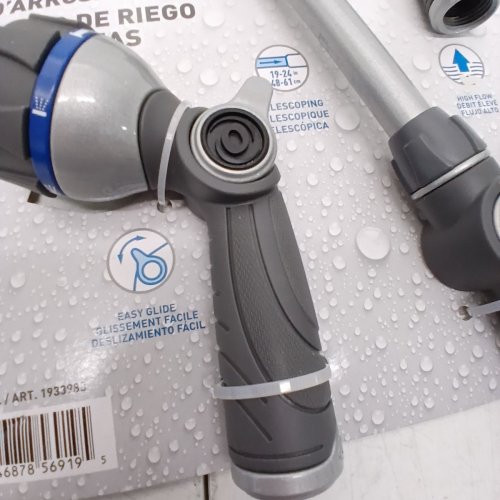 3PC ORBIT MULTI-PATTERN WATERING NOZZLES WITH TELESCOPIC WAND - 19" TO 24" - BLUE/GREY (MODEL: 1933983) image 3