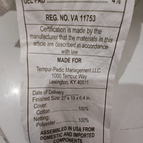 TEMPUR-PEDIC BREEZE DUAL COOLING PILLOW - QUEEN - WHITE image 3