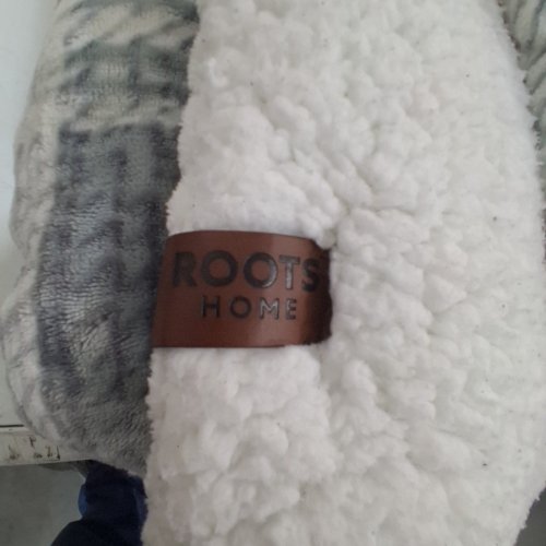 2PC ROOTS HOME HEAVY WEIGHT SHERPA BEDDING SET - QUEEN - GREY PLAID (STYLE: 3435401) image 5