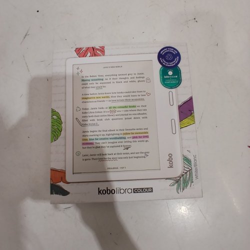 RAKUTEN KOBO LIBRA COLOUR EBOOK EREADER WITH 7” GLARE FREE TOUCHSCREEN, ADJUSTABLE BRIGHTNESS & COLOUR TEMPERATURE - 32GB STORAGE - WHITE (MODEL: N428) image 7