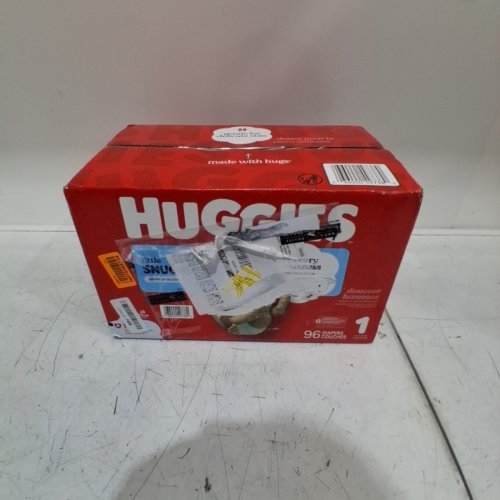 96PK HUGGIES LITTLE SNUGGLERS DISPOSABLE BABY DIAPERS - SIZE 1 (UP TO 14LBS) image 2