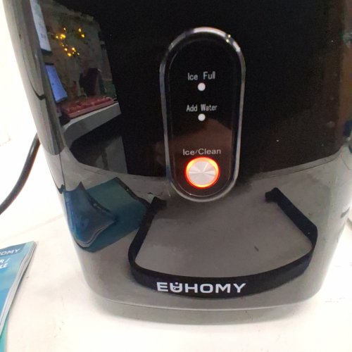 EUHOMY COUNTERTOP NUGGET ICE MAKER - 34LBS/DAY - BLACK (MODEL: IM-12S) image 2