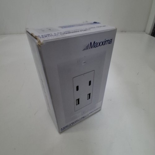MAXXIMA USB RECEPTACLE OUTLET WITH USB C/A HIGH SPEED PORTS - WHITE - (MODEL:MEW-USB480) image 4