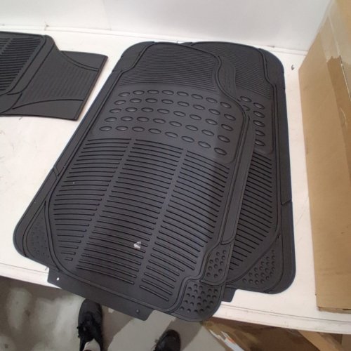 3PC FH GROUP HEAVY DUTY TRIMMABLE ALL-WEATHER CAR FLOOR MATS - BLACK (MODEL: F11306-BLACK) image 3