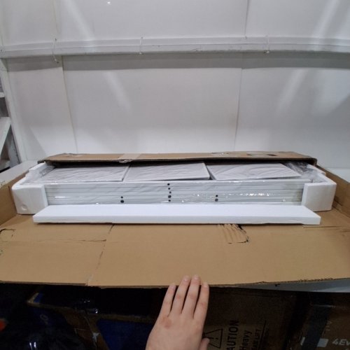 MUTUN 5 DRAWER DRESSER WITH CHARGING STATION- 39.4" X 11.8" X 30.7"; FITS TVS UP TO 50" - WHITE - (MODEL: H0101777) image 4