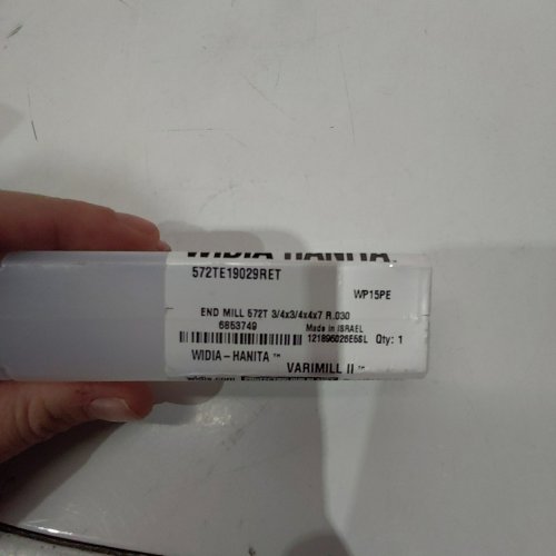 WIDIA-HANITA VARIMILL II CORNER RADIUS END MILL - 3/4" SHANK (MODEL: 572TE19029RET) image 2