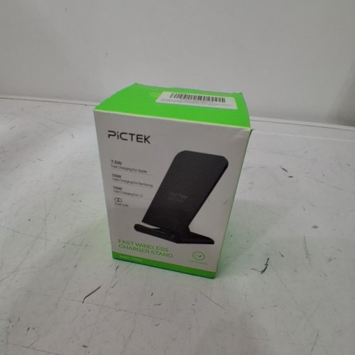 PICTEK FAST WIRELESS CHARGER STAND - 7.5W / 10W / 15W - BLACK (MODEL:PA082B) image 3