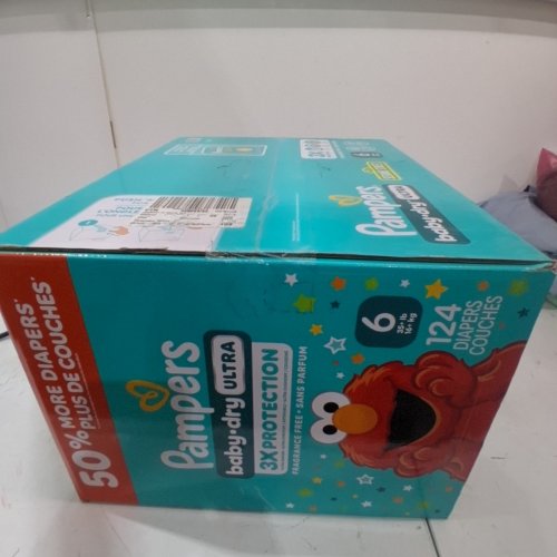 124PK PAMPERS BABY DRY ULTRA 3X PROTECTION -SIZE 6 image 3