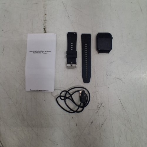 DONERTON TOUCHSCREEN BLUETOOTH SMART WATCH - ANSWER/MAKE CALL WITH ALEXA BUILT IN - COMPATIBLE WITH APPLE AND ANDROID - 1.8" SCREEN - BLACK (MODEL: T50S) image 3