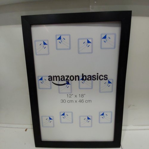 AMAZON BASICS WOOD POSTER RECTANGULAR FRAME - 12" X 18" - BLACK image 2