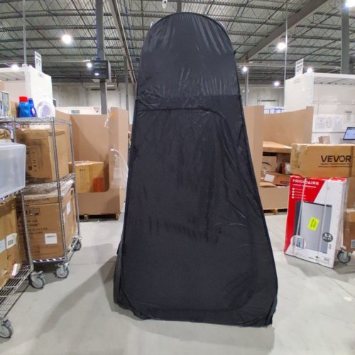 PORTABLE POP UP OUTDOOR SHOWER TENT WITH WATER HEATER & WATER PUMP- BLACK image 3