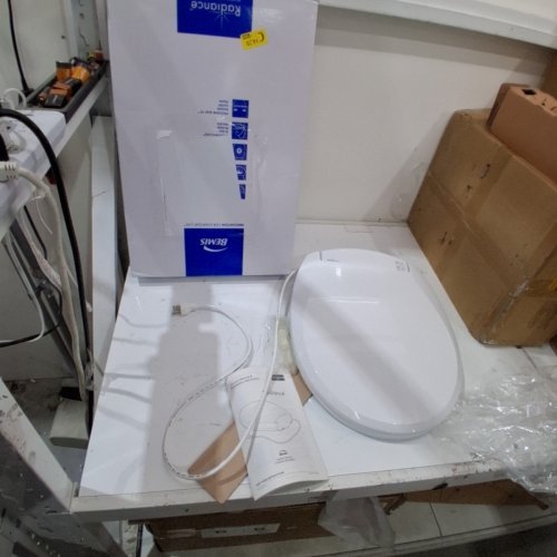 BEMIS RADIANCE ELONGATED HEATED NIGHT LIGHT TOILET SEAT WITH SLOW CLOSE - WHITE (MODEL: H900NL 000) image 3