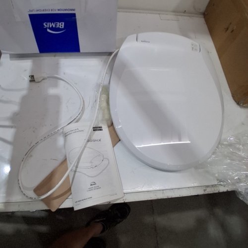 BEMIS RADIANCE ELONGATED HEATED NIGHT LIGHT TOILET SEAT WITH SLOW CLOSE - WHITE (MODEL: H900NL 000) image 4