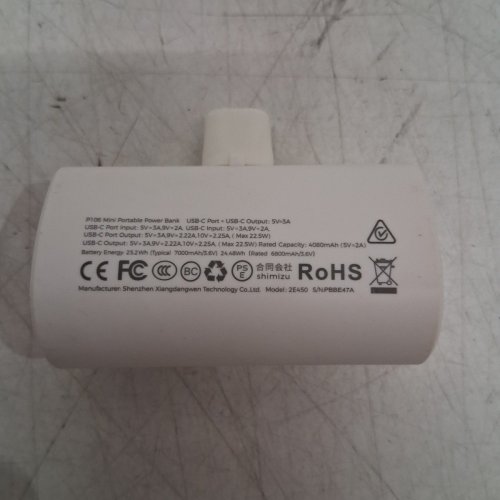 LISEN MINI USB-C POWER BANK - 6800MAH - 2.5W - WHITE (MODEL: ‎ P106/2E450) image 4