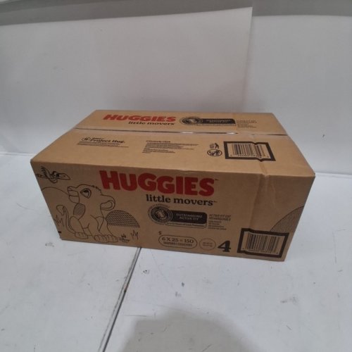 150PK HUGGIES LITTLE MOVERS DIAPERS - SIZE 4 image 2
