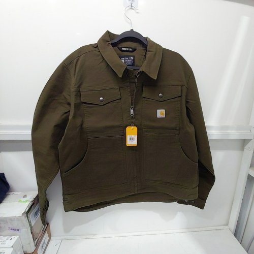 MEN'S CARHARTT RUGGED FLEX DUCK BERWICK JACKET - LARGE - BRUSHED LOGS (STYLE: 105748) image 2
