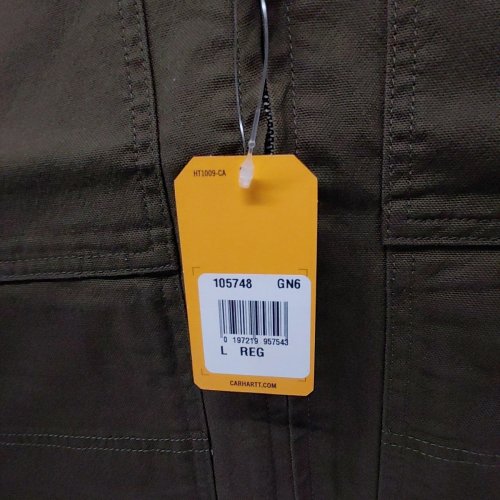 MEN'S CARHARTT RUGGED FLEX DUCK BERWICK JACKET - LARGE - BRUSHED LOGS (STYLE: 105748) image 3