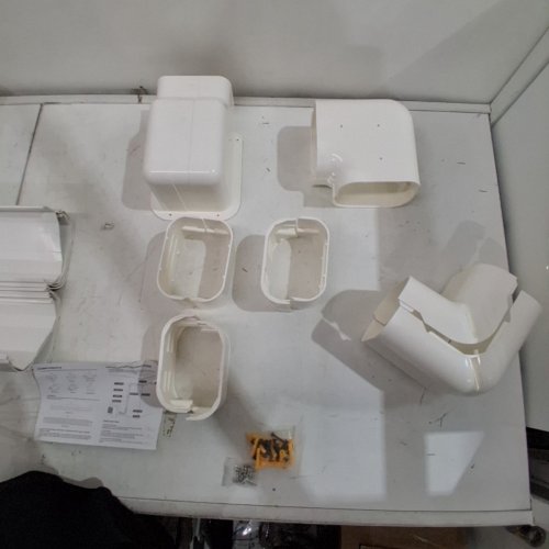 11PC LYPREM PVC DECORATIVE LINE COVER KIT FOR DUCTLESS MINI SPLIT AIR CONDITIONERS - 5" - 17FT - WHITE image 6