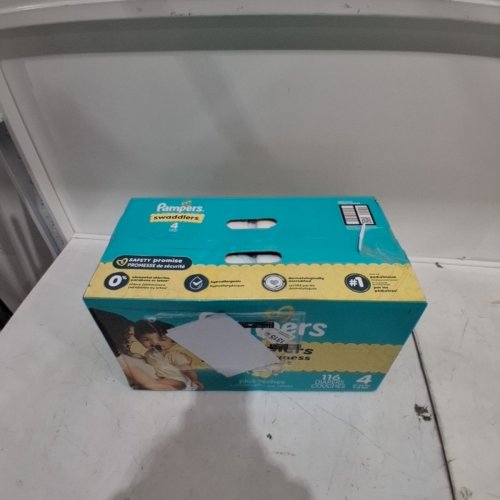 116PK PAMPERS SWADDLERS 360 LEAKPROOF DISPOSABLE BABY DIAPERS - SIZE 4 (15LBS- 34LBS)LBS) image 2