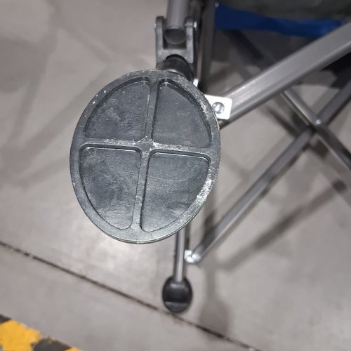 SUPERRELLA FOLDING OUTDOOR CAMPING CHAIR - 300 LBS MAX/CAP - BLUE & GREY image 4