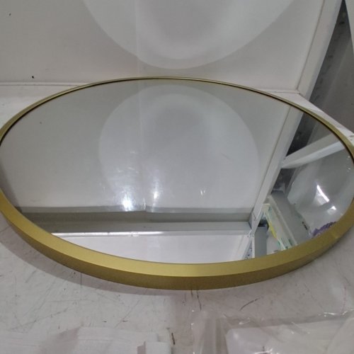 ROUND METAL MIRROR - 20" - GOLD image 3