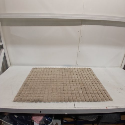 MINERAL SPRING PLUSH GRID BATH MAT - 2FT X 3FT - TAN/BEIGE (MODEL: 1796299) image 2