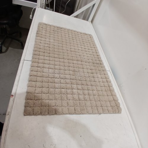 MINERAL SPRING PLUSH GRID BATH MAT - 2FT X 3FT - TAN/BEIGE (MODEL: 1796299) image 3