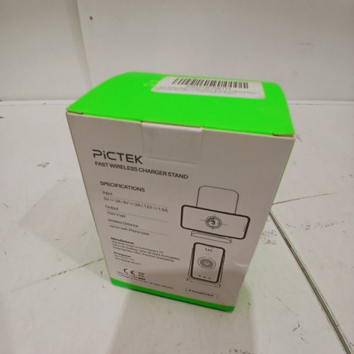 PICTEK FAST WIRELESS CHARGER STAND - 7.5W / 10W / 15W - BLACK (MODEL:PA082B) image 3