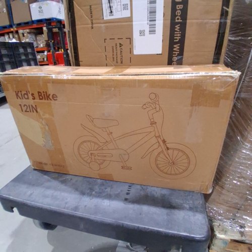 KIDS BIKE WITH TRAINING WHEELS - 12" - BLUE (MODEL: KB-WY012) image 5