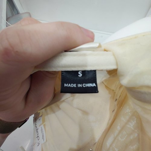 WOMENS V. CHAPMAN CAROLENA STRAPLESS SWEETHEART A-LINE LACE CORSET - SMALL (6) - PALE YELLOW image 4