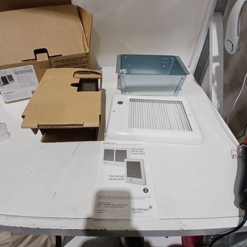CADET COM-PAK FAN-FORCED IN-WALL ELECTRIC HEATER - 1500W, 120 V - WHITE (MODEL: CSC151TW) image 2