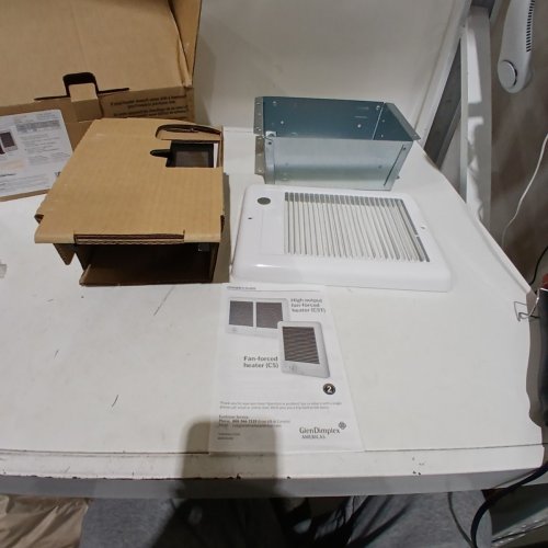 CADET COM-PAK FAN-FORCED IN-WALL ELECTRIC HEATER - 1500W, 120 V - WHITE (MODEL: CSC151TW) image 3